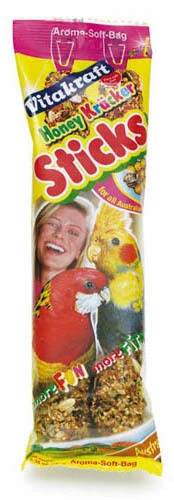 5 X Vitakraft Australian Cockatiel Honey Sticks (2 Pack)