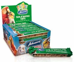 24 X Johnson's Treat2eat Cockatiel/parrot Nut & Honey Bar 50g
