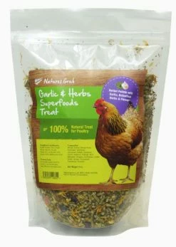 8 X Natures Grub Garlic & Herb Superfoods Treat 600g