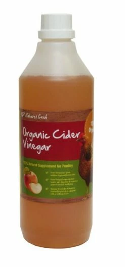 6 X Natures Grub Cider Vinegar 1ltr