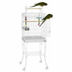 Sky Pet Products Gama White Bird Cage