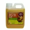 6 X Natures Grub Organic Cider Vinegar With Garlic For Poultry 1 Litre