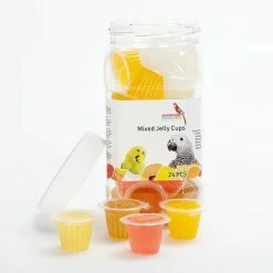 Sky Pet Products Jelly Cup Jar Bird Treat (24 Pack)