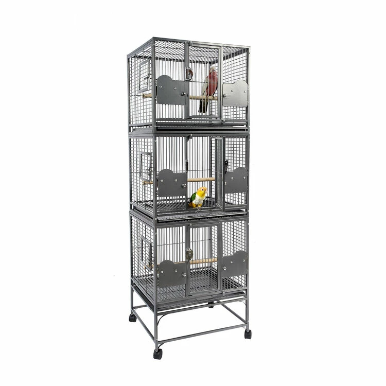 Sky Pet Products Parrot Triple Cage
